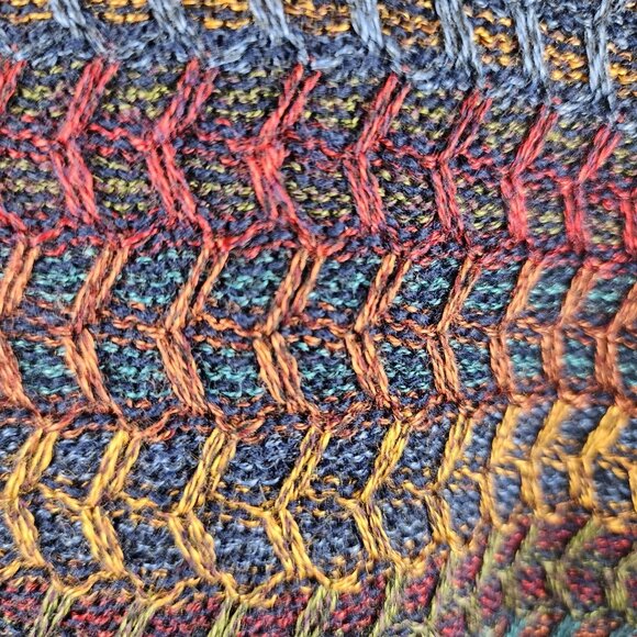 Riscatto Sweater Mens Multi Italy Wool Blend V-Neck Pullover - Picture 6 of 7